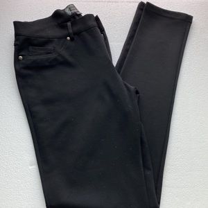 Black tights with button/zipper closure